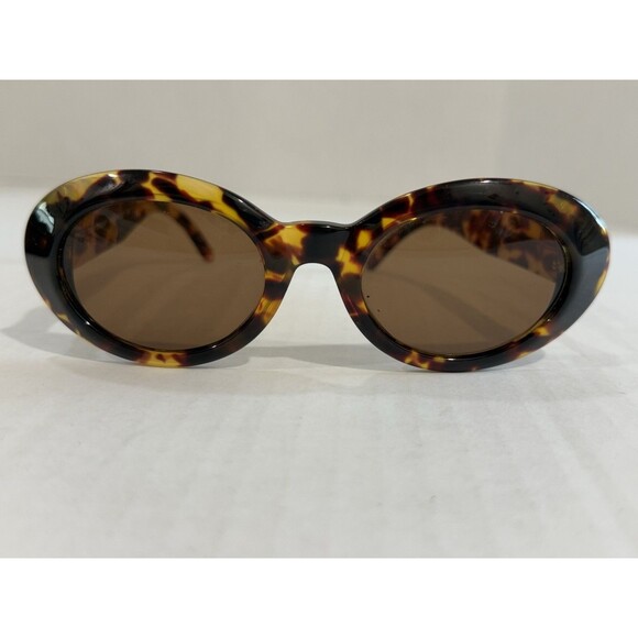 LAURA BIAGIOTTI Brown Tortoise Gold Sunglasses 51-22 Made in Italy + Coach Case main image 14